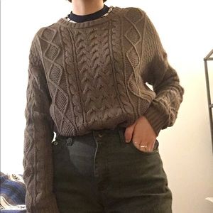 brown sweater